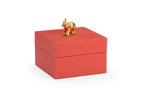Coralie Red Elephant Box
