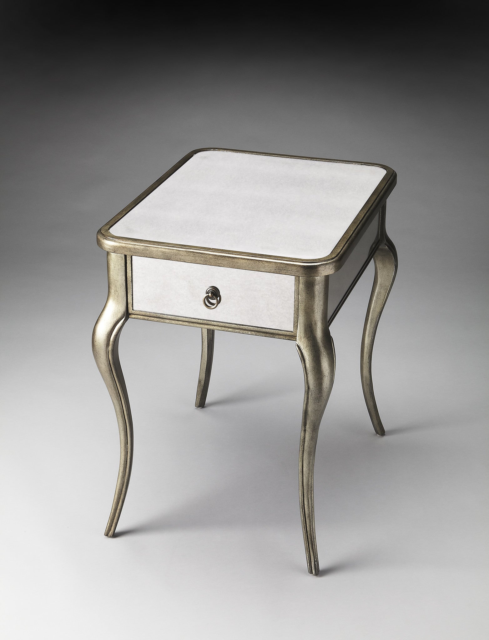 Teague Mirrored Side Table