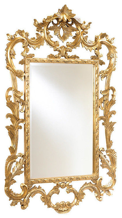 Louis XV Wall Mirror in Gold
