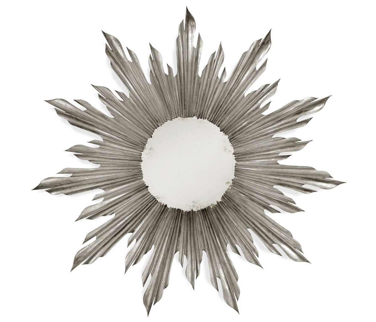 Charlene Sunburst Mirror in Silver