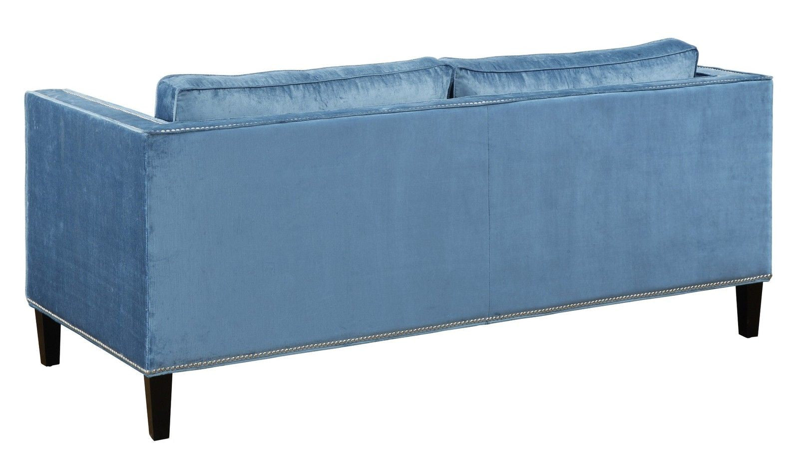 Minka Blue Velvet Sofa