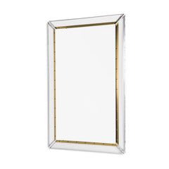 Candace Acrylic and Brass Floor Mirror