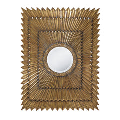 Bronze Deco Sunburst Mirror