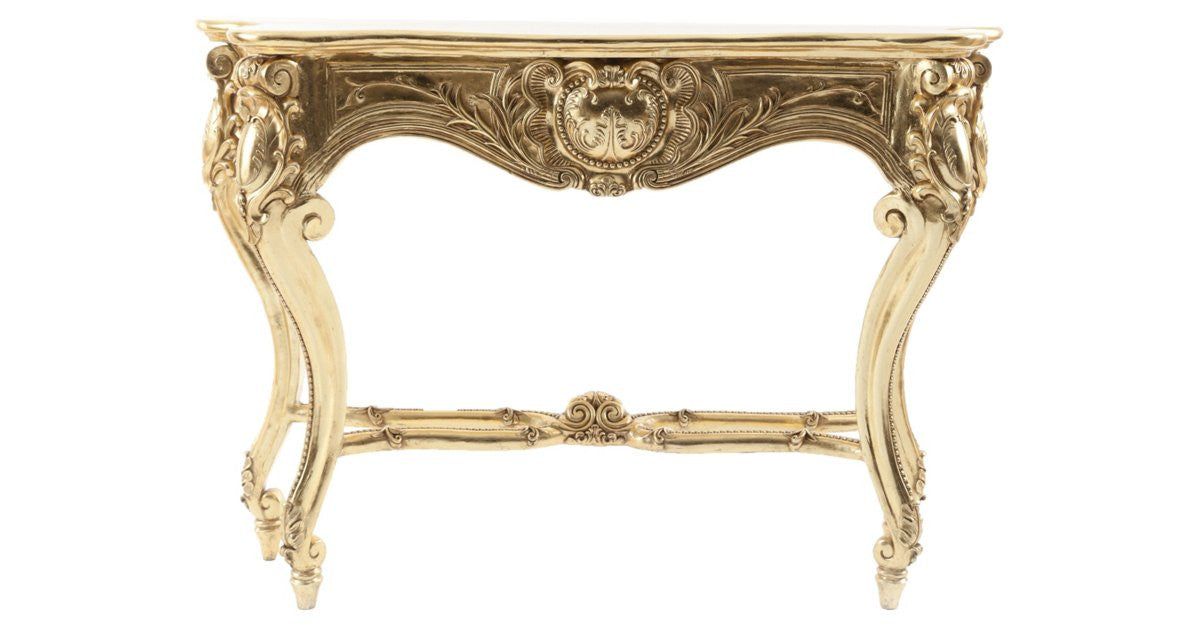 Louis XV Gold Leaf Console