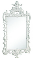 White Lacquer Chippendale Mirror