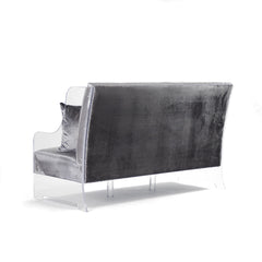 Ava Acrylic Velvet Sofa