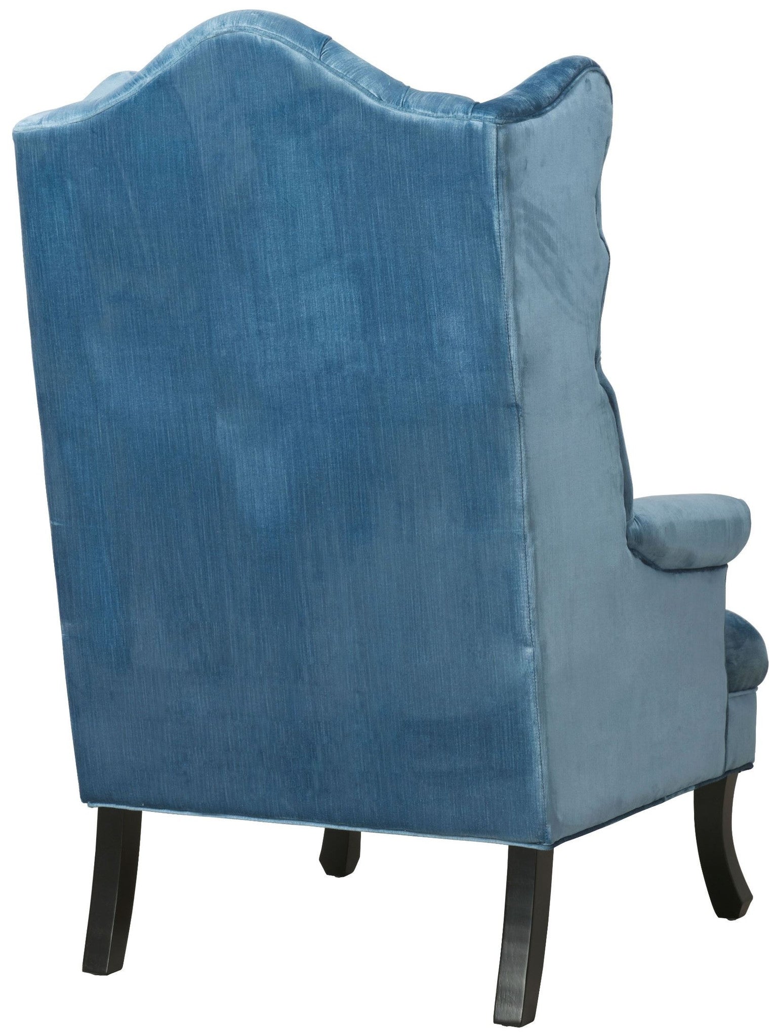 Madison Velvet Wingback Chair - Blue