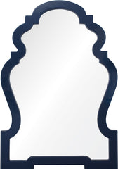 Navy Lacquer Chippendale Mirror